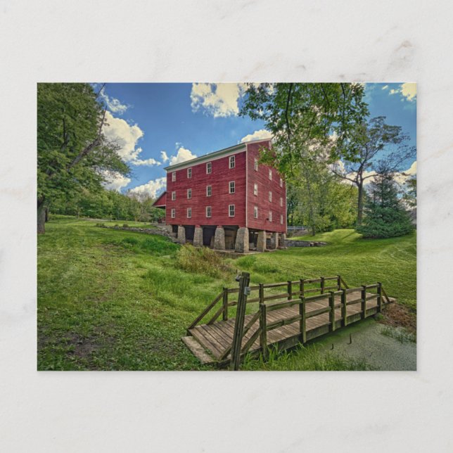 Cartão Postal EUA, Indiana, Cutler. Adams Mill (Frente)