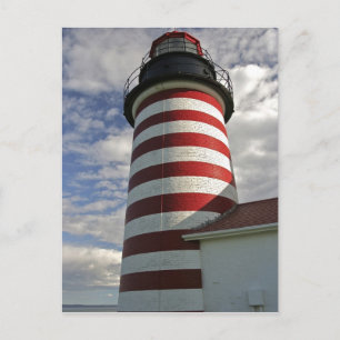 Cartão Postal EUA, Maine, Lubec. Farol West Quoddy Head