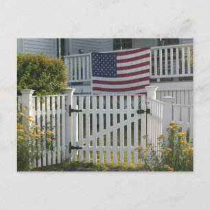 Cartão Postal EUA, Massachusettes, Gloucester: Cerca Patriótica