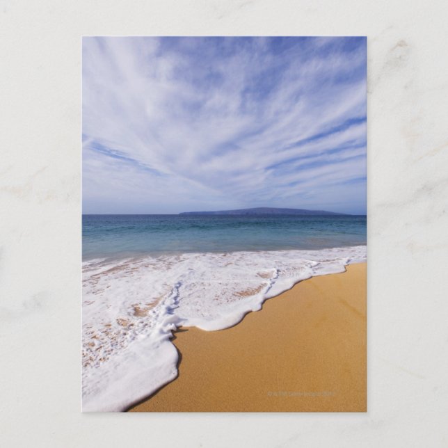 Cartão Postal EUA, Maui, Wailea, surf e linha costeira (Frente)