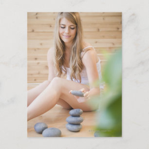 Cartão Postal EUA, Nova Jersey, Jersey City, Mulher arrumando