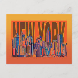 Cartão Postal eua nova york cidade Manhattan horizonte