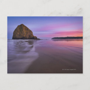 Cartão Postal EUA, Oregon, Condado de Clatsop, Haystack Rock e