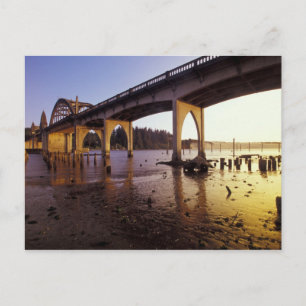 Cartão Postal EUA, Oregon, Florença. Ponte Siuslaw e