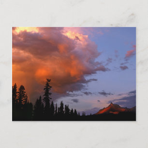 Cartão Postal EUA, Oregon, Floresta Nacional de Umpqua. Tempesta