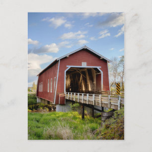 Cartão Postal EUA, Oregon, Scio, Ponte Shimanek