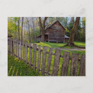 Cartão Postal EUA, Tennessee, Cabana em Cades Cove