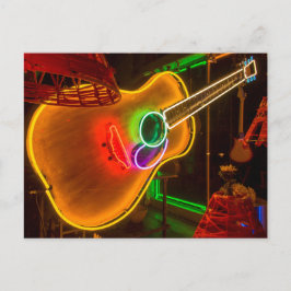 Cartão Postal EUA, Texas, Austin. Guitarra Neon em Blackmail