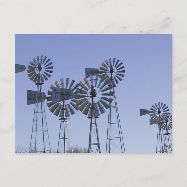 Cartão Postal EUA, TEXAS, Lubbock: American Wind Power Center (Frente)