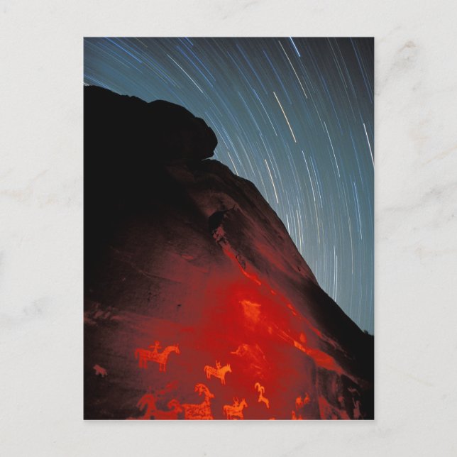 Cartão Postal EUA, Utah, Arches National Park, Petroglicphs (Frente)