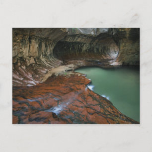 Cartão Postal EUA, Utah, Parque Nacional Zion. Cênico a partir d