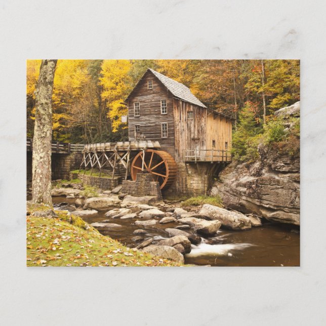 Cartão Postal EUA, Virgínia Ocidental, Clifftop. Babcock State 2 (Frente)