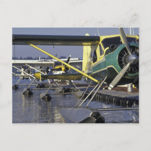 Cartão Postal EUA, Washington, Seattle, Seaplanes ancorados em