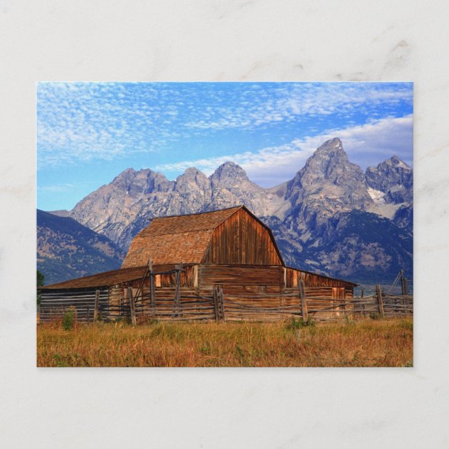 Cartão Postal EUA, Wyoming, Grand Teton National Park. (Frente)