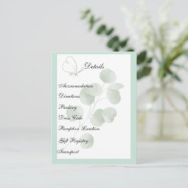 Cartão Postal Eucalipto Personalizado | Detalhes de Casamento Bo