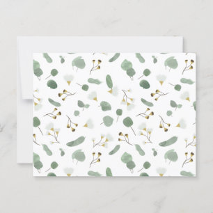 Cartão Postal Eucalyptus Greenery Glossomas de Goma Dólar