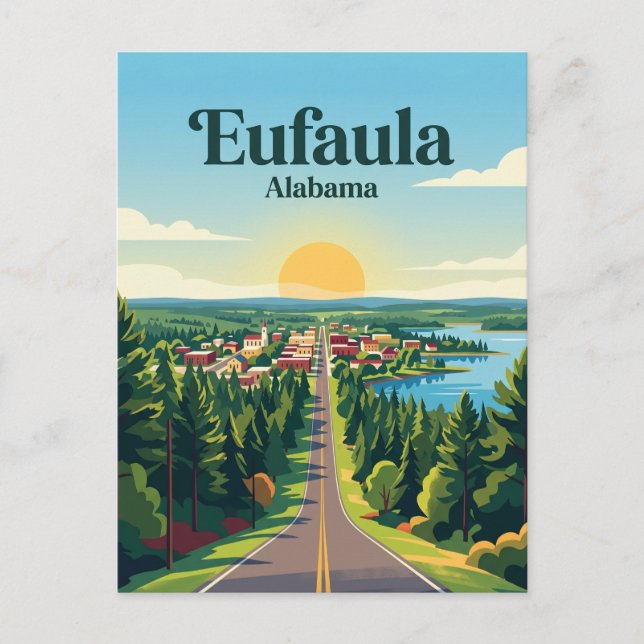 Cartão Postal Eufaula EUA (Frente)