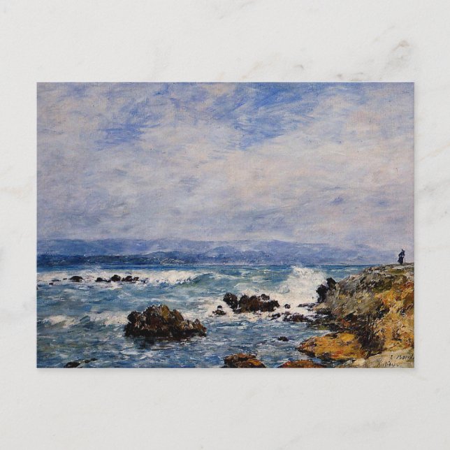Cartão Postal Eugene Boudin: Antibes, o Ponto do Ilhéu (Frente)