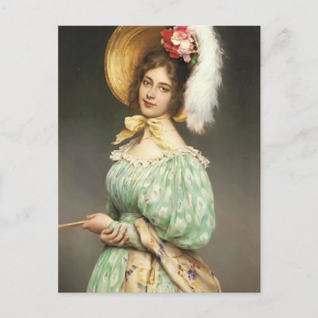 Cartão Postal Eugene de Blaas- Musette (Frente)