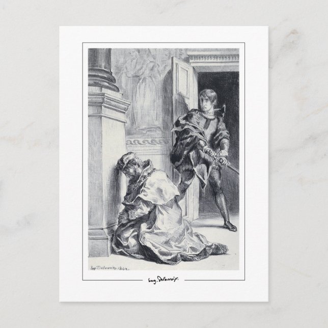 Cartão Postal Eugène Delacroix #712 - Cartão-postal de arte (Frente)