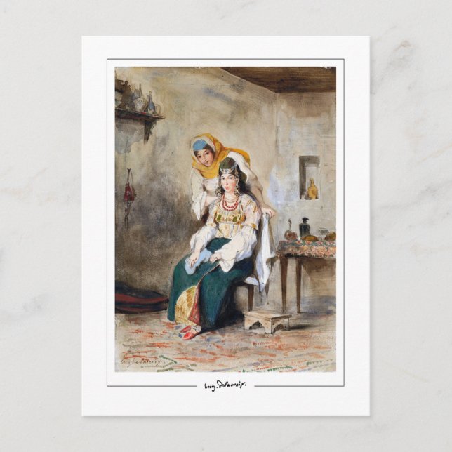 Cartão Postal Eugène Delacroix #729 - Cartão-postal de arte (Frente)