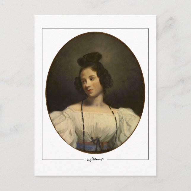 Cartão Postal Eugène Delacroix #730 - Cartão-postal de arte (Frente)