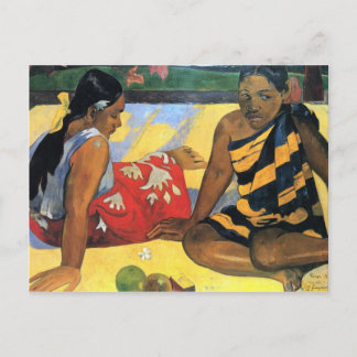 Cartão Postal Eugène Henri Paul Gauguin - Duas Mulheres do Taiti