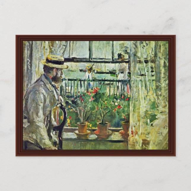 Cartão Postal Eugène Manet Na Ilha de Wight (Frente)