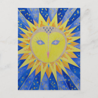 Cartão Postal Eule Sun Owl