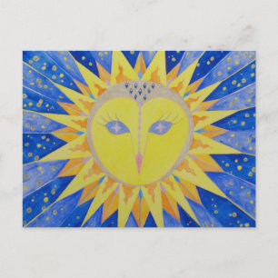 Cartão Postal Eule Sunowl