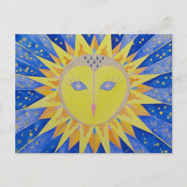 Cartão Postal Eule Sunowl (Frente)