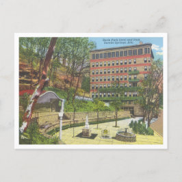 Cartão Postal Eureka Primavera Arkansas vintage Basin Park