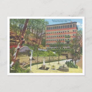 Cartão Postal Eureka Primavera Arkansas vintage Basin Park