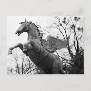 Cartão Postal Europa, Áustria, Salzburgo. estátua de cavalos ala