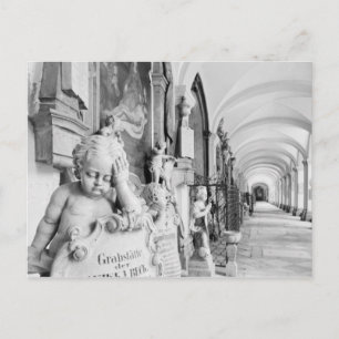 Cartão Postal Europa, Áustria, Salzburgo. Querubim e monumento