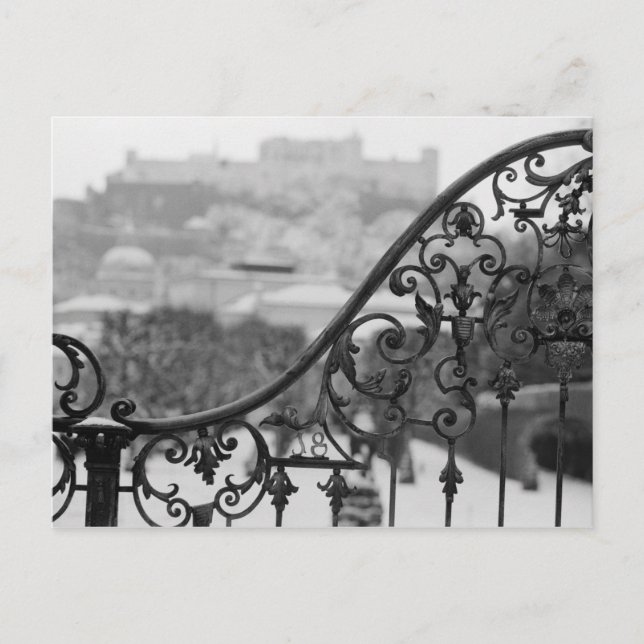 Cartão Postal Europa, Áustria, Salzburgo. Vista da Cidade Antiga (Frente)