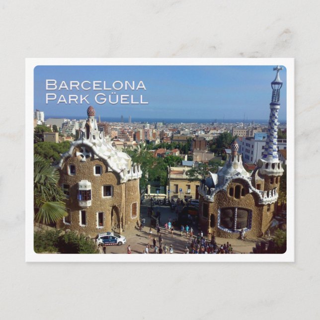 Cartão Postal Europa - Espanha - Barcelona - Park Güell - (Frente)