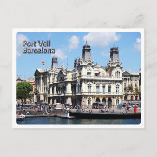 Cartão Postal Europa - Espanha - Barcelona - Port Vell -