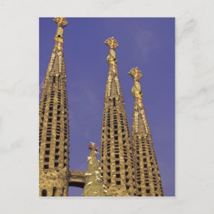 Cartão Postal Europa, Espanha, Barcelona Sagrada Familia