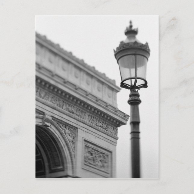 Cartão Postal Europa, França, Paris. Arc de Triomphe e (Frente)