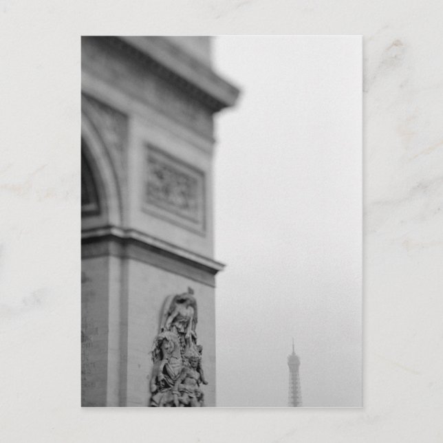 Cartão Postal Europa, França, Paris. Arco do Triunfo e 2 (Frente)