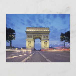 Cartão Postal Europa, França, Paris. Arco do Triunfo visto