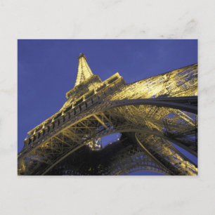 Cartão Postal Europa, França, Paris, Torre Eiffel, noite 2