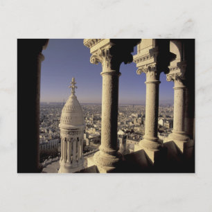 Cartão Postal Europa, França, Paris, Vista de Paris através