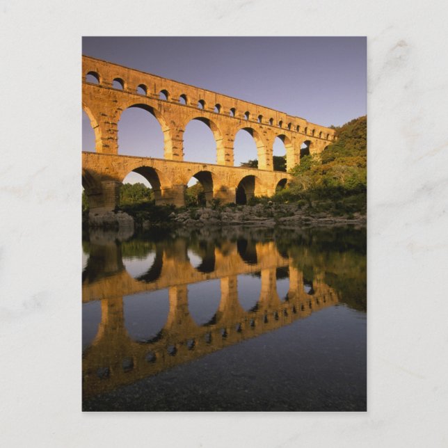 Cartão Postal Europa, França, Provença, Gard. Pont du Gard (Frente)
