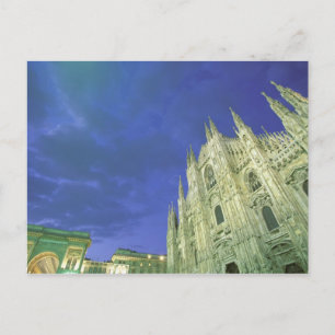 Cartão Postal Europa, Itália, Lombardia, Milão. O Duomo,