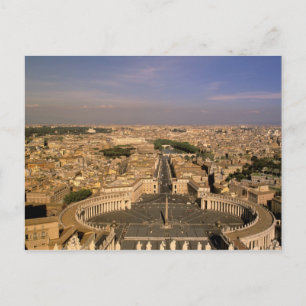 Cartão Postal Europa, Itália, Roma, O Vaticano. Vista de S.