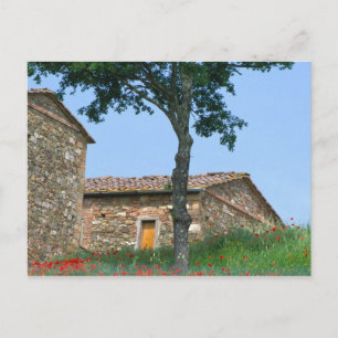 Cartão Postal Europa, Itália, Toscana, villa abandonada em