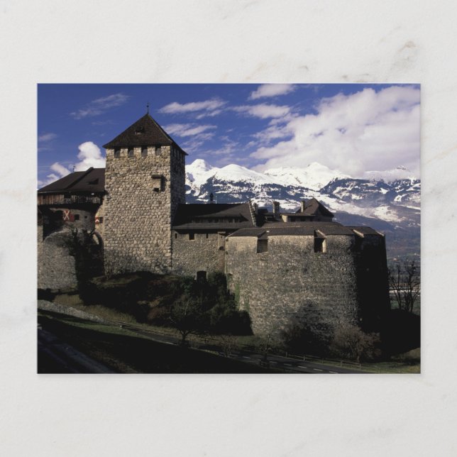 Cartão Postal Europa, Liechtenstein, Vaduz. Vaduz Castle, 2 (Frente)