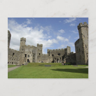Cartão Postal Europa, País de Gales, Caernarfon. Castelo de Caer